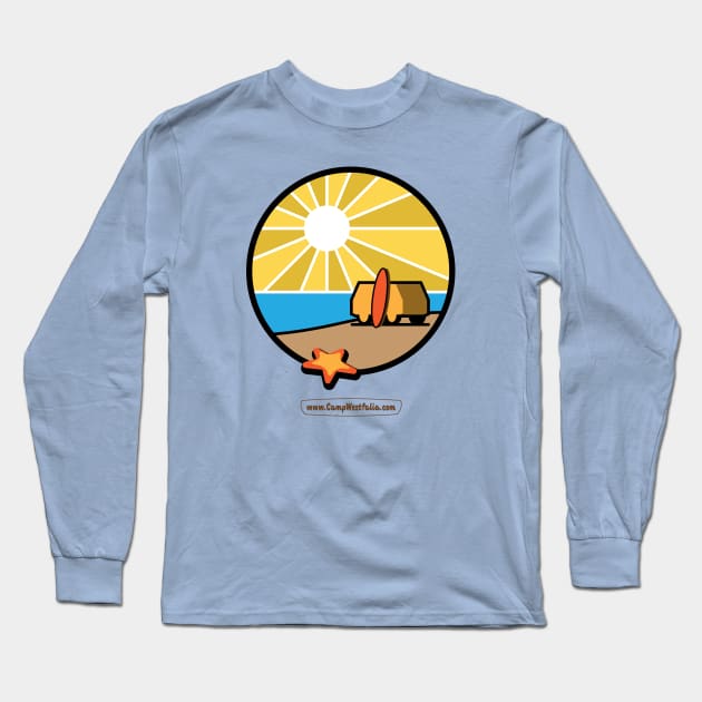 Camper Van Sunny Beach, light Long Sleeve T-Shirt by CampWestfalia